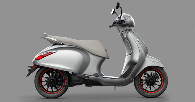 Bajaj Chetak Electric Side-View Silver