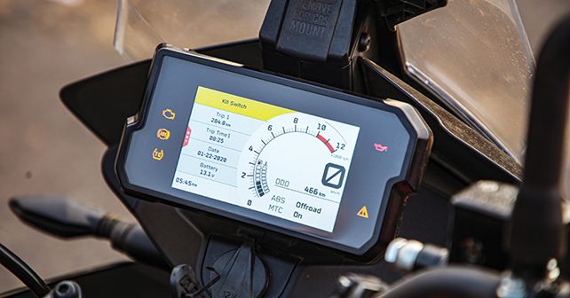 Ktm 390 Adventure Review Details Instrument Cluster Console