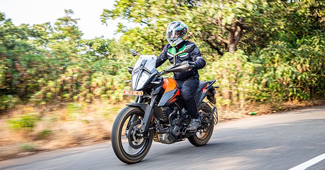 Ktm 390 Adventure Review In Action Front Three Quarter