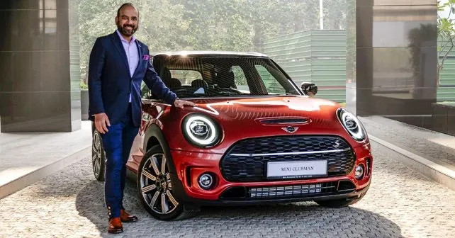 Mr Rudratej Singh With The New MINI Clubman Indian Summer Red Edition Mr Rudratej Singh With The New MINI Clubman Indian Summer Red Edition