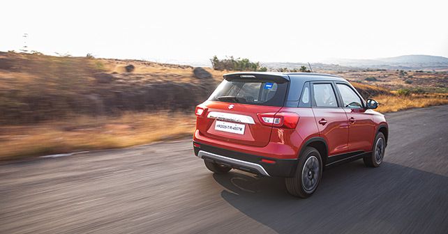 2020 Maruti Suzuki Vitara Brezza Facelift Rear Quarter Motion1