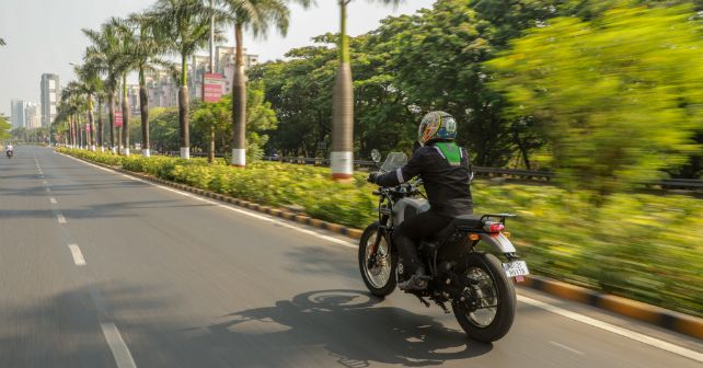 Royalenfield Himalayan Rear Action