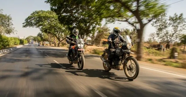 Ktm390adventure Royalenfieldhimalayan Front Action