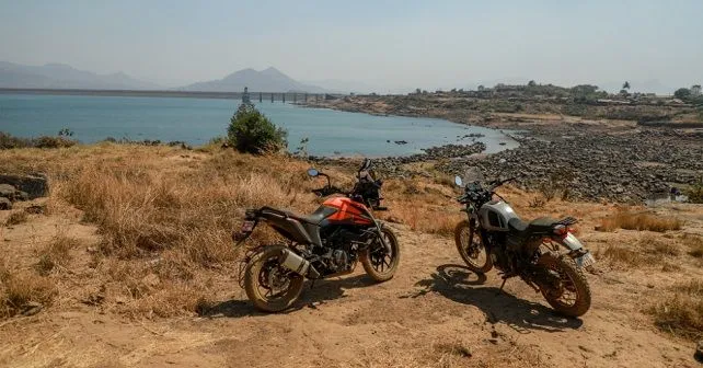 Ktm390adventure Royalenfieldhimalayan Rear Static