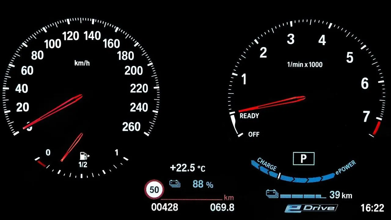 BMW X2 XDrive25e Hybrid Instrument Cluster