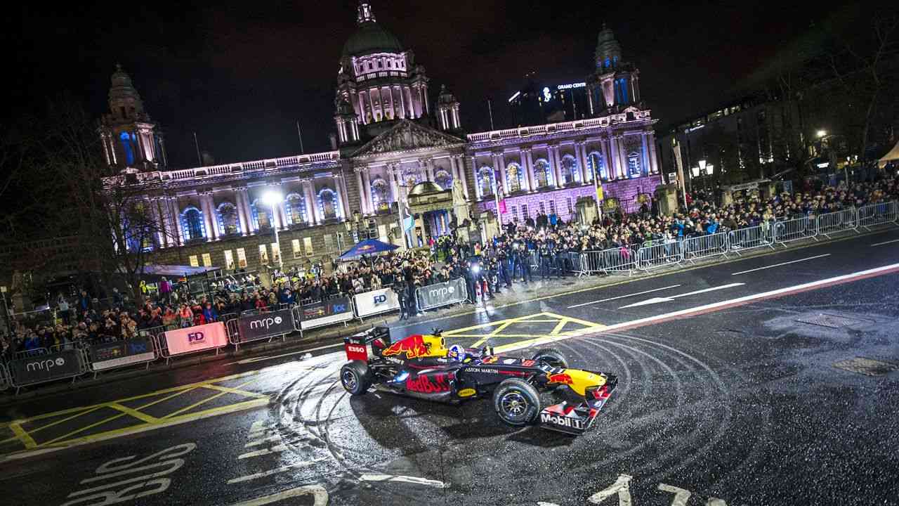 David Coulthard Red Bull Show Run