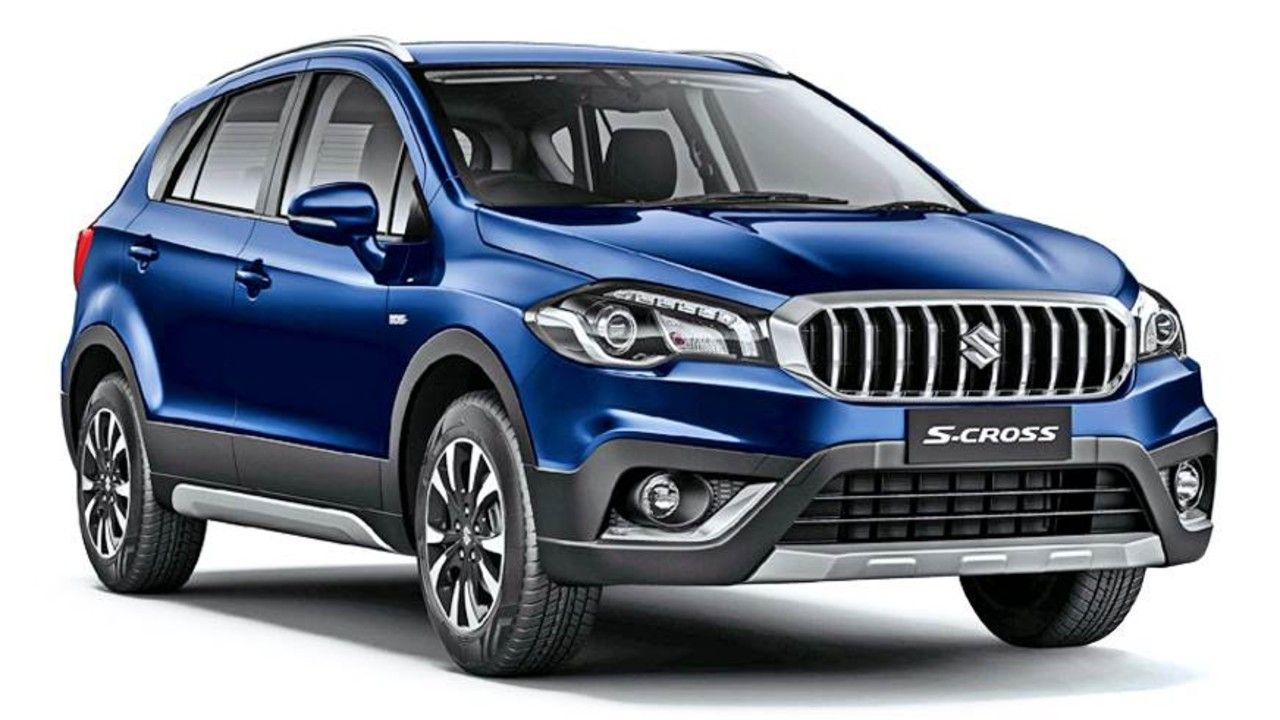 Maruti Suzuki S Cross Right Side and Front View