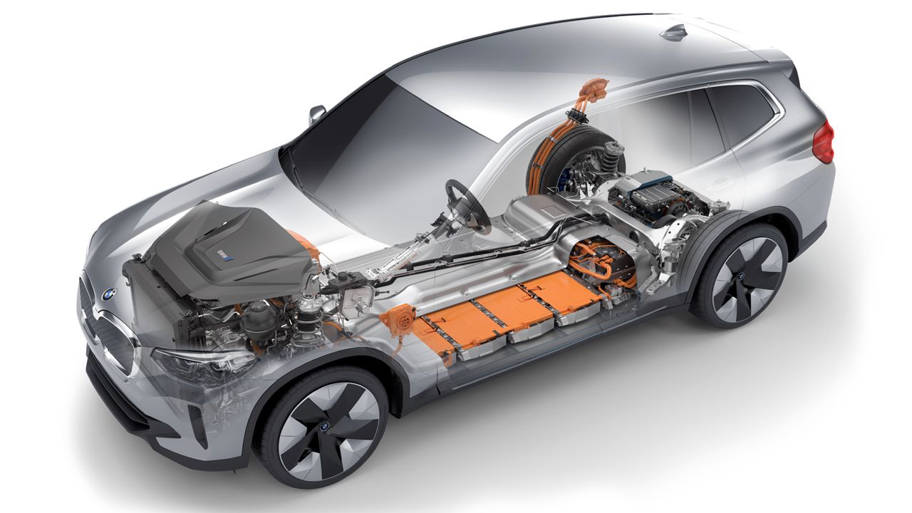New BMW IX3 Drivetrain Schematic