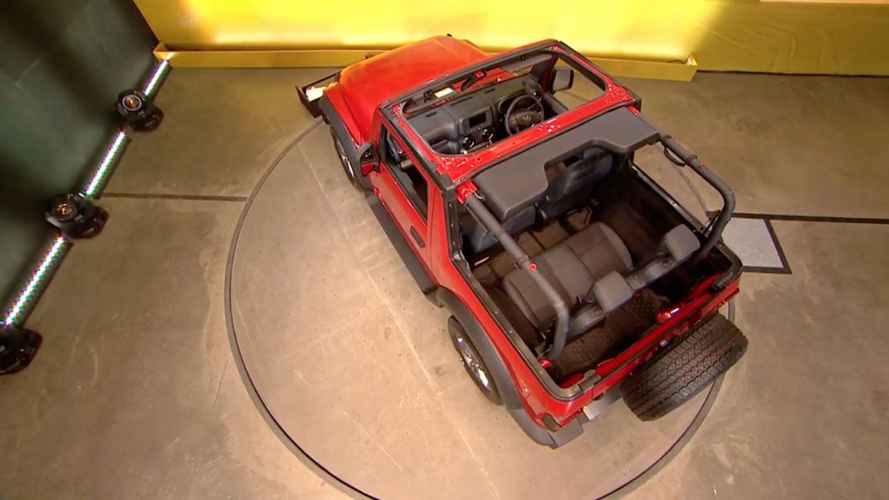 2020 Mahindra Thar Top View
