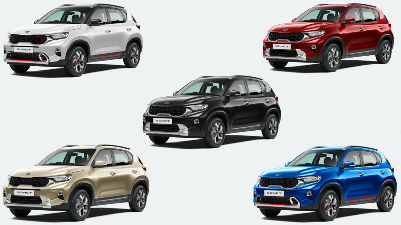 Kia Sonet Colour Options