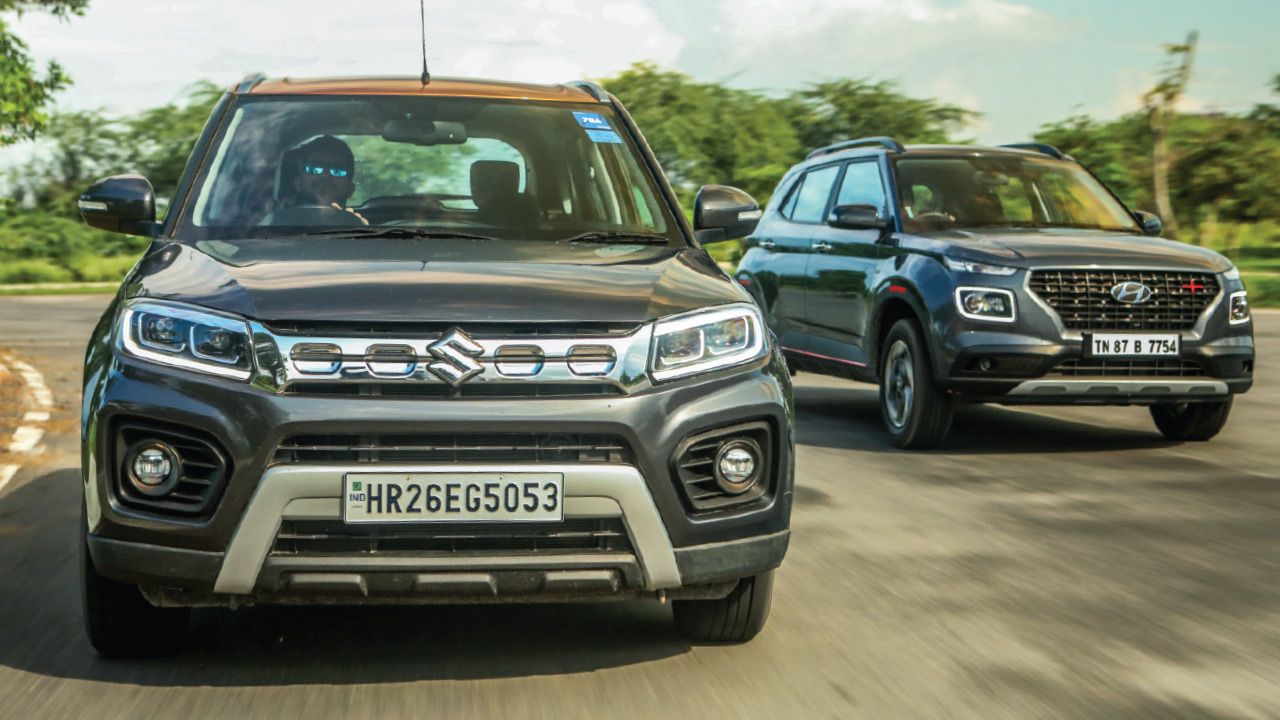 maruti suzuki brezza petrol vs hyundai venue turbo petrol