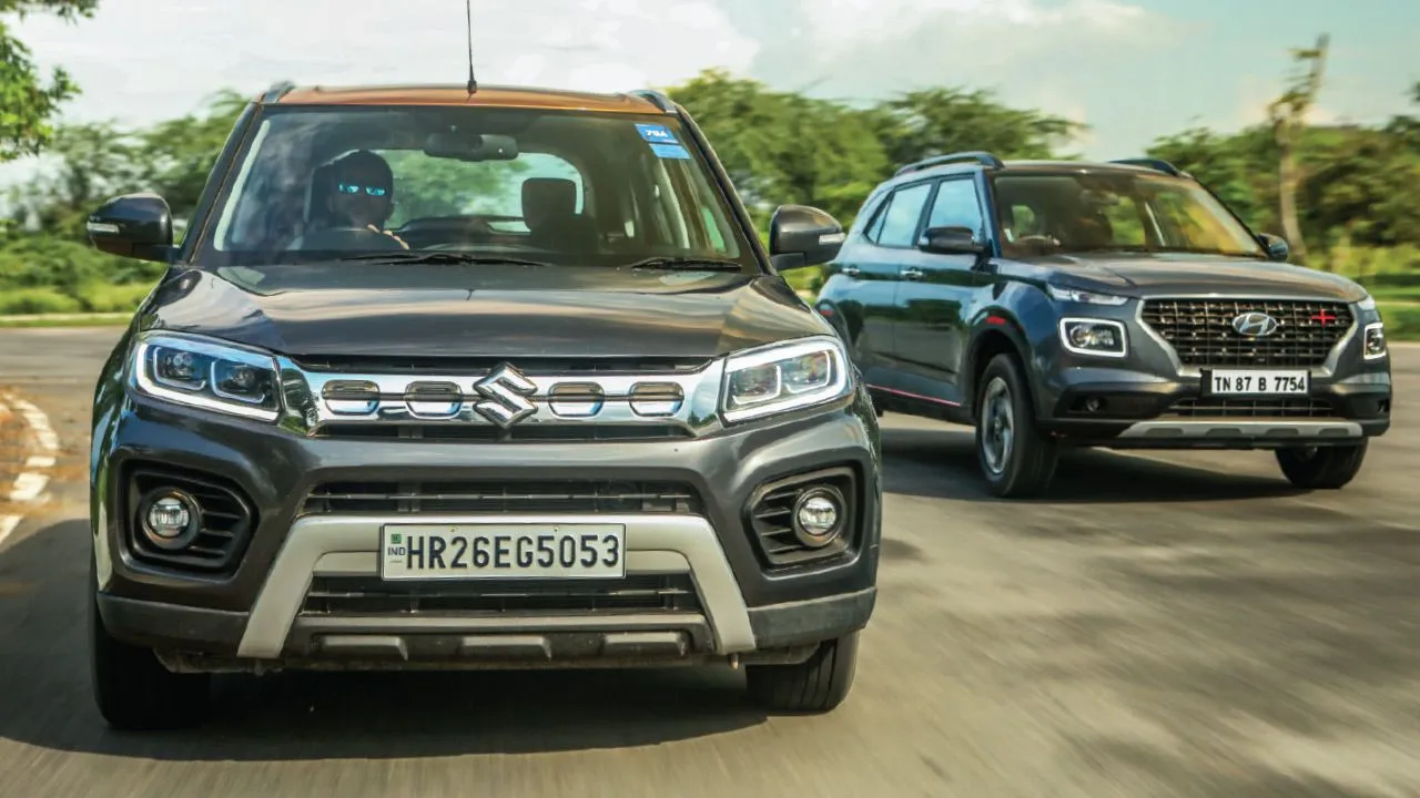 maruti suzuki brezza petrol vs hyundai venue turbo petrol