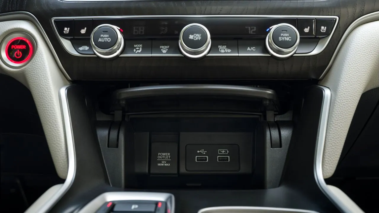 2021 Honda Accord Hybrid Front USB Ports