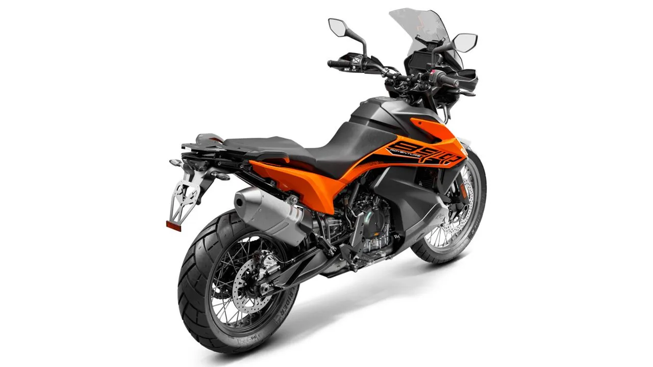 KTM 890 Adventure Orange Rear Quarter