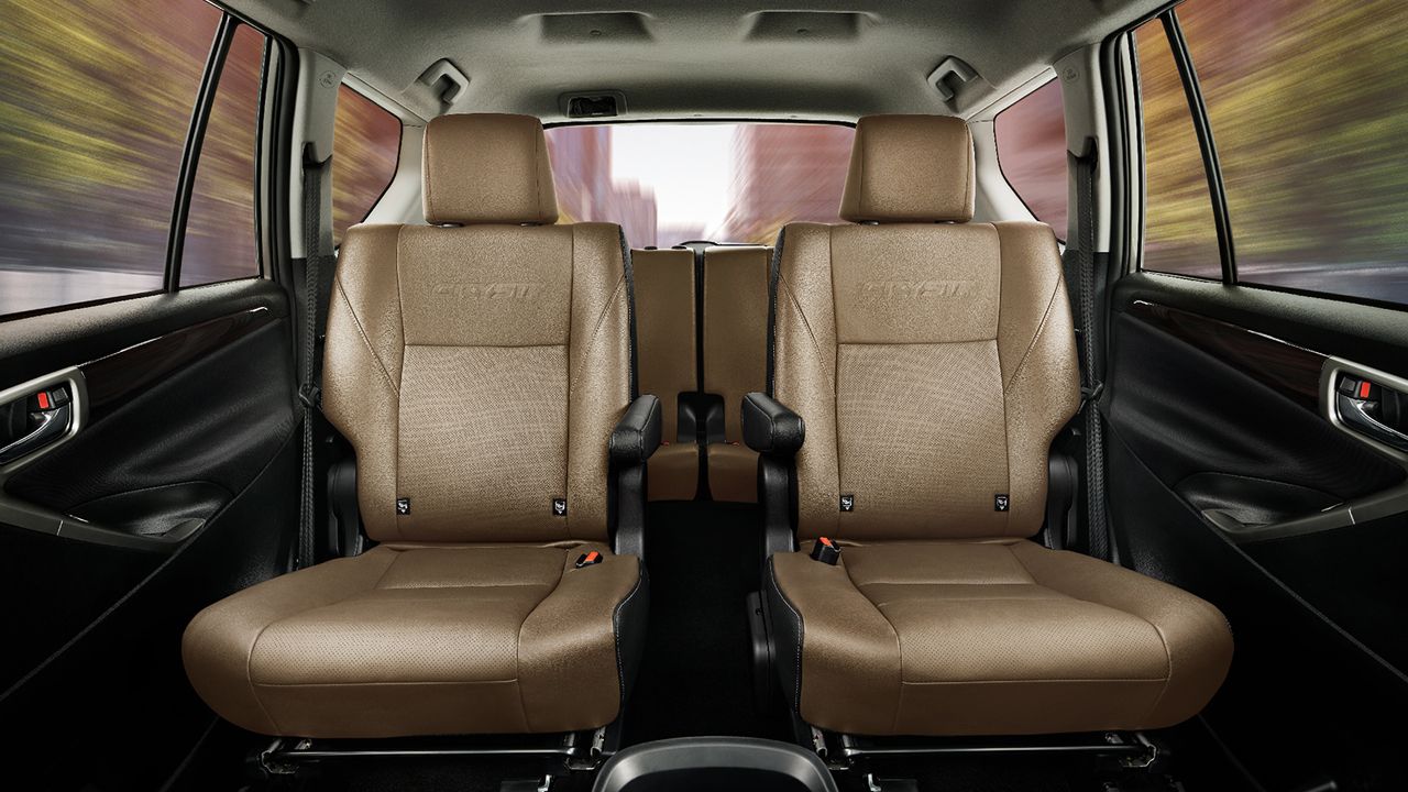 2020 Toyota Innova Crysta Facelift Rear Captain Seats