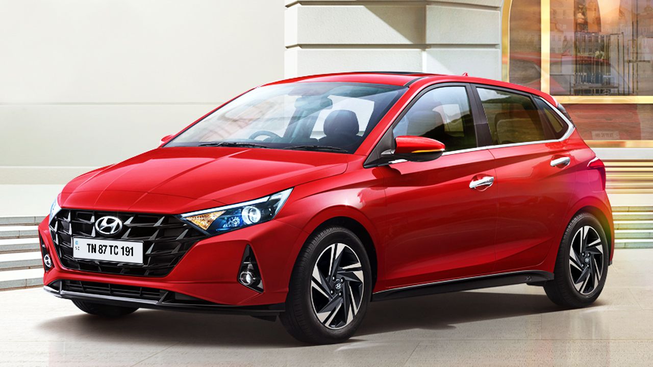 Hyundai I20 Left Side and Front View Hyundai I20 Left Side and Front View