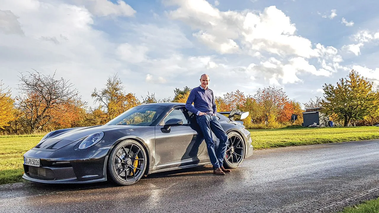 Jens Meiners With The 2021 Porsche 911 GT3 Prototype