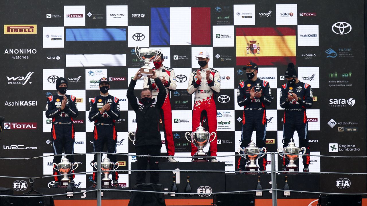 WRC 2020 Rally Monza Podium