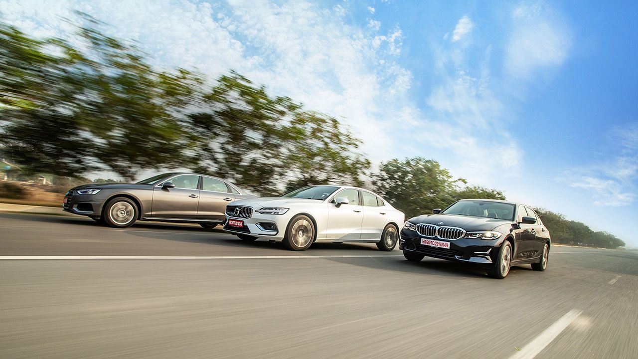 BMW 3 Series Gran Limousine Vs Audi A4 Vs 2021 Volvo S60 Front Quarter Motion1 BMW 3 Series Gran Limousine Vs Audi A4 Vs 2021 Volvo S60 Front Quarter Motion1