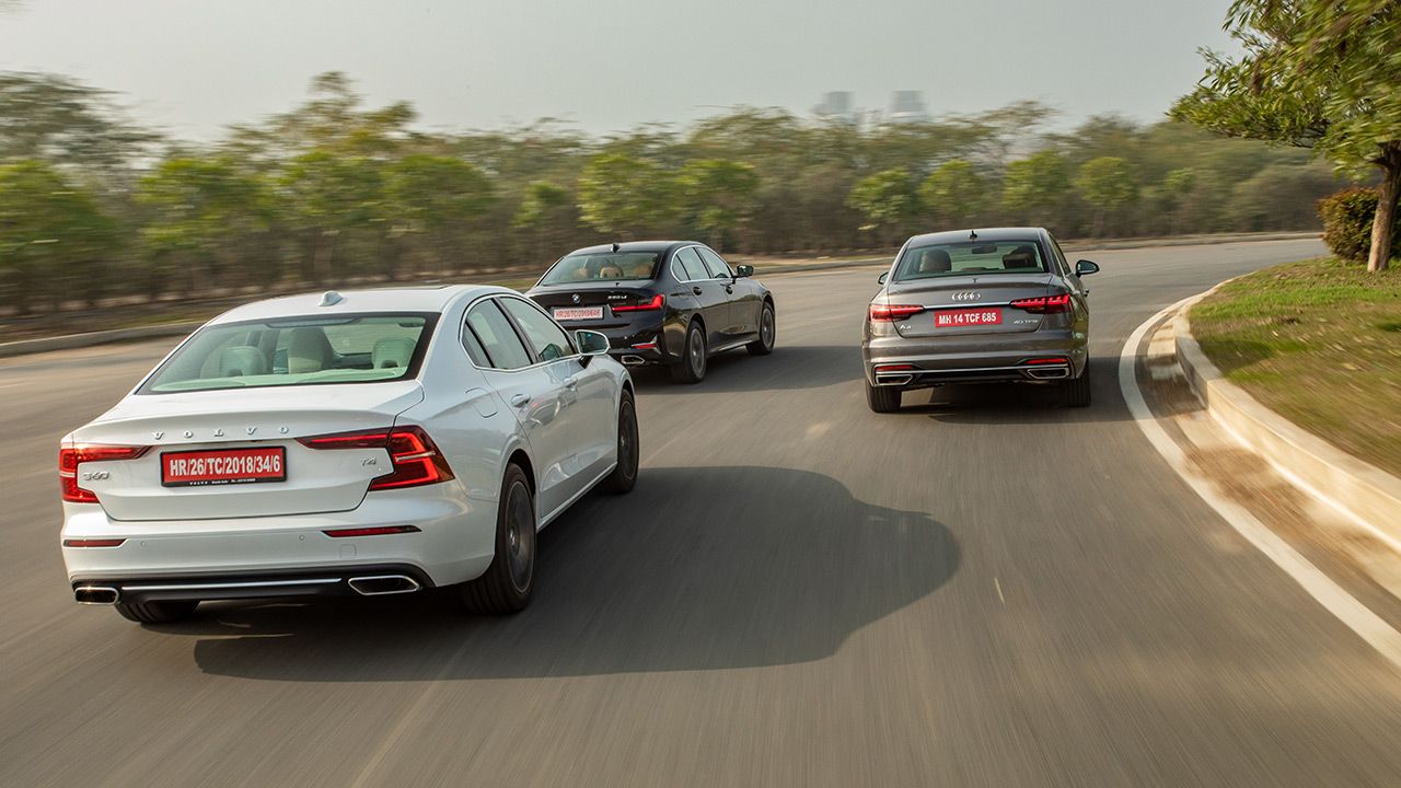 BMW 3 Series Gran Limousine vs Audi A4 vs 2021 Volvo S60 Rear Motion