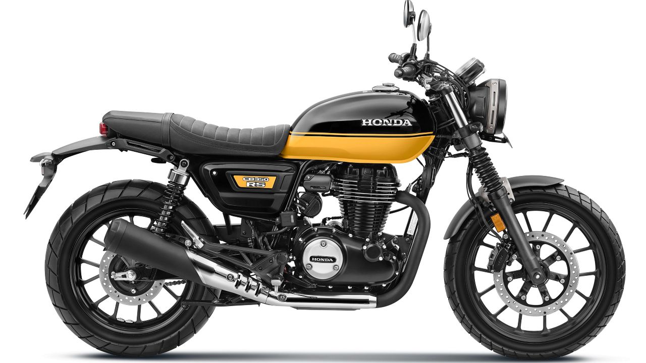 Honda CB350 RS Black With Pearl Sports Yellow 1 