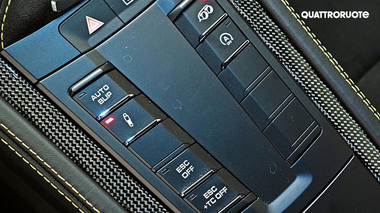 Porsche 718 Cayman GT4 Centre Console Buttons