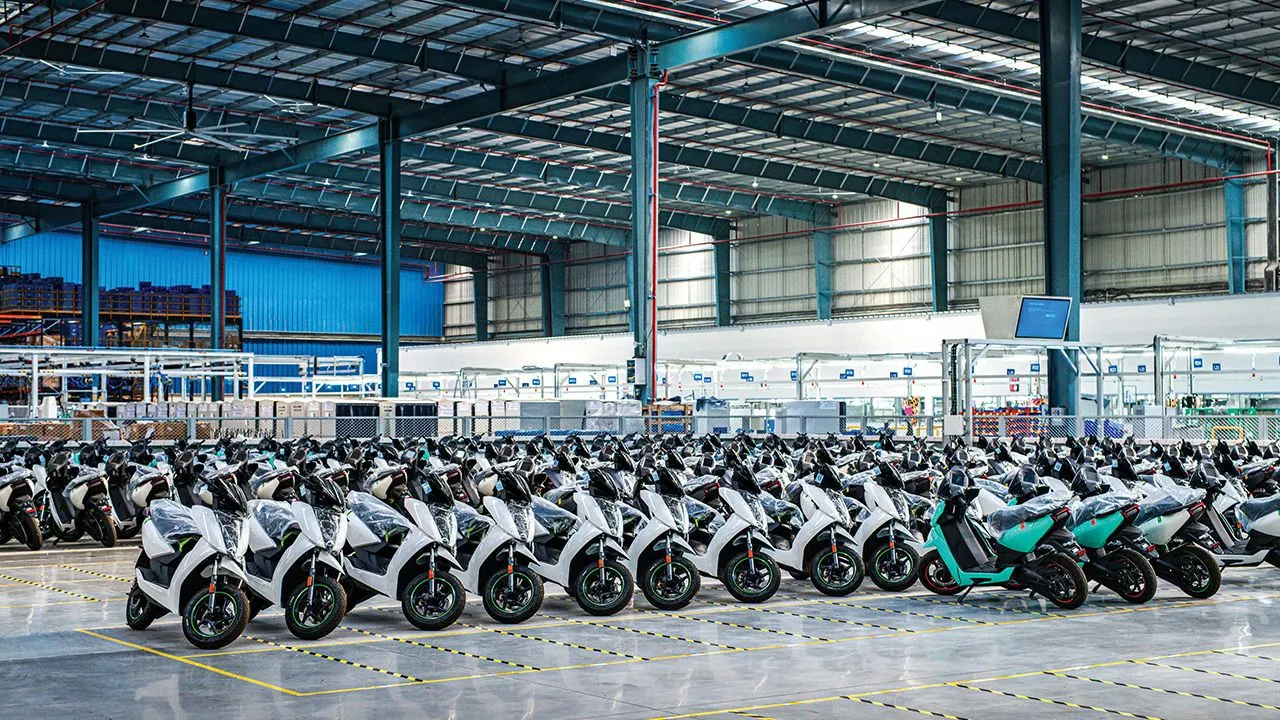 Ather Energy Plant Hosur Ready Vehicle Delivery Area