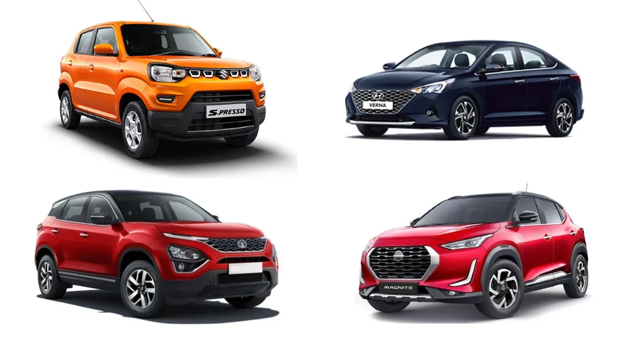 Maruti Suzuki Spresso Hyundai Verna Tata Harrier Nissan Magnite