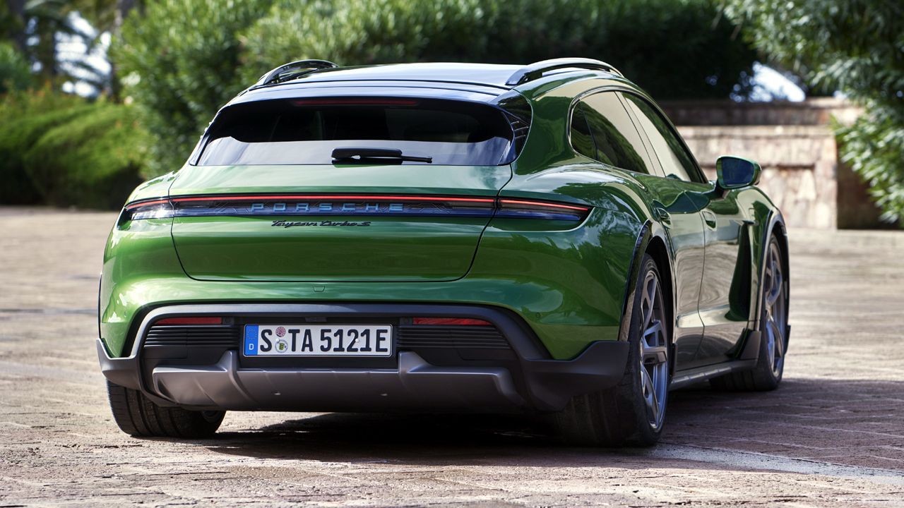 Porsche Taycan Cross Turismo Rear Quarter View