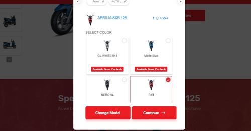 Aprilia SXR 125 Price Leaked Ahead Of Official Launch