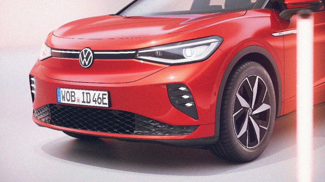 Volkswagen ID 4 GTX front three quarter