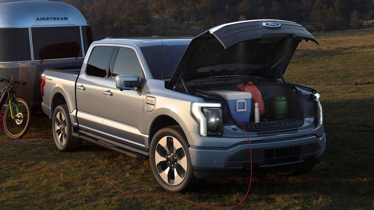 2022 Ford F 150 Lightning All Electric Revealed Front Storage M