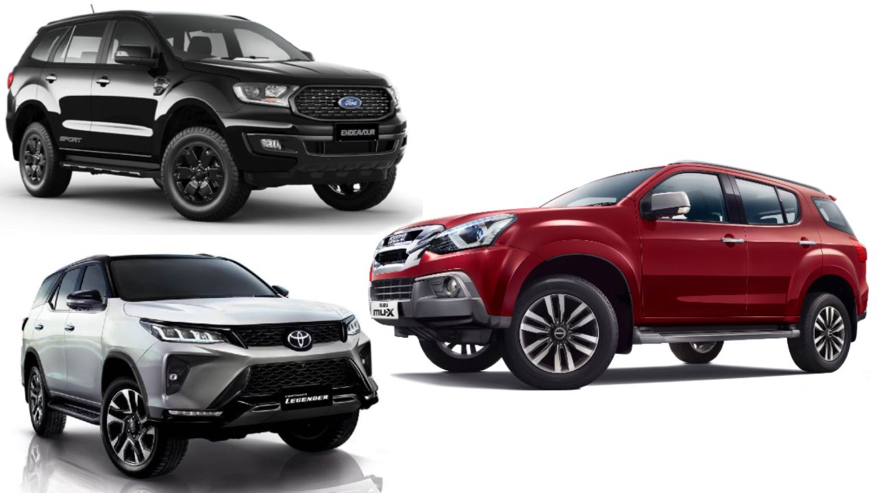 Isuzu MU X Vs Toyota Fortuner Vs Ford Endeavour Spec Comparison