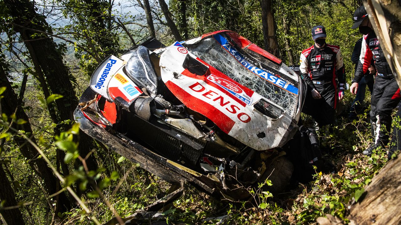 WRC 2021 Croatia Rally Kalle Rovanpera Crash