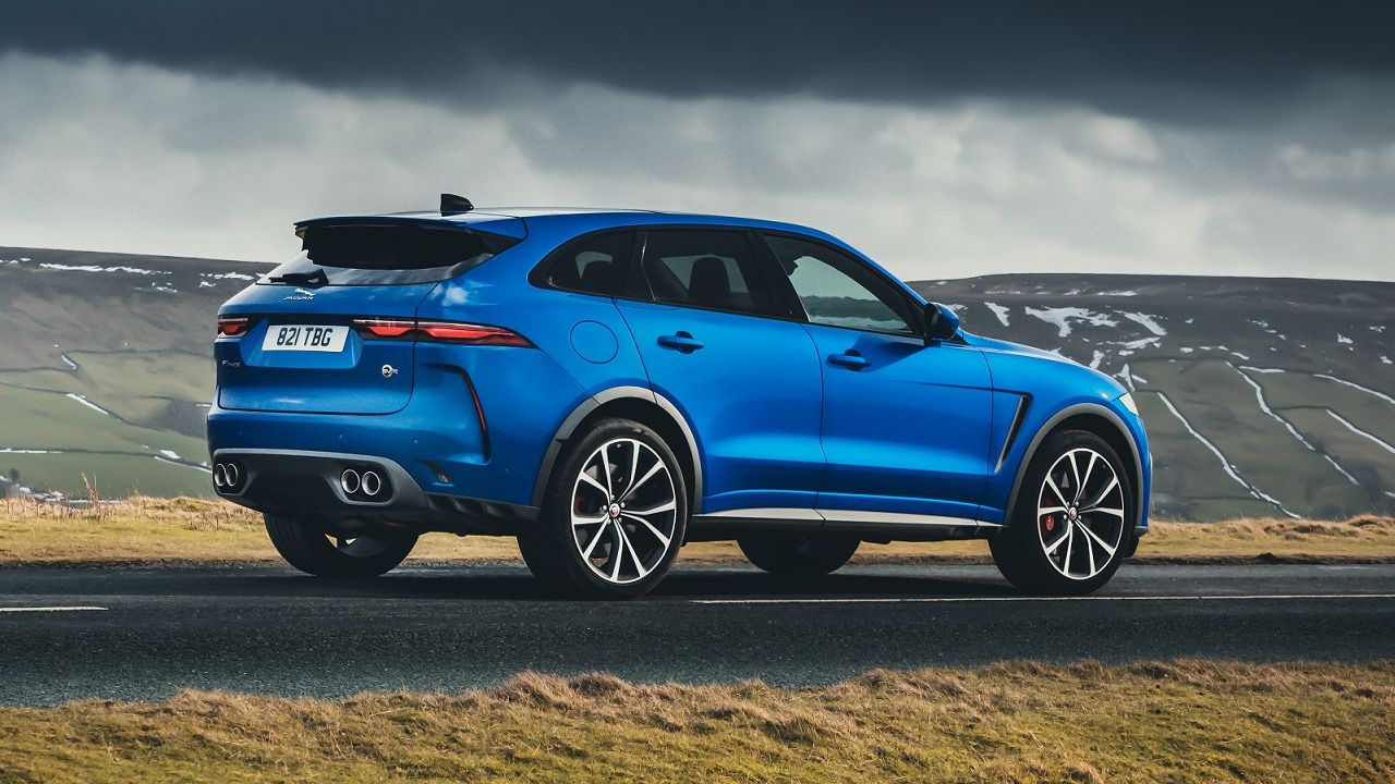2021 Jaguar F Pace SVR Rear Three Quarter Static