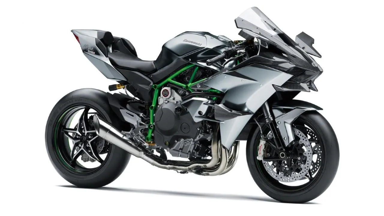 Kawasaki Ninja H2R Front Three Quarted India Launch Kawasaki Ninja H2R Front Three Quarted India Launch