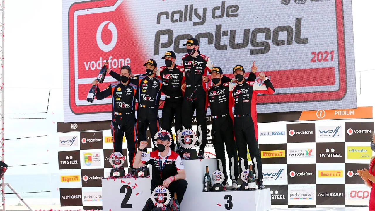 WRC 2021 Rally Portugal Podium