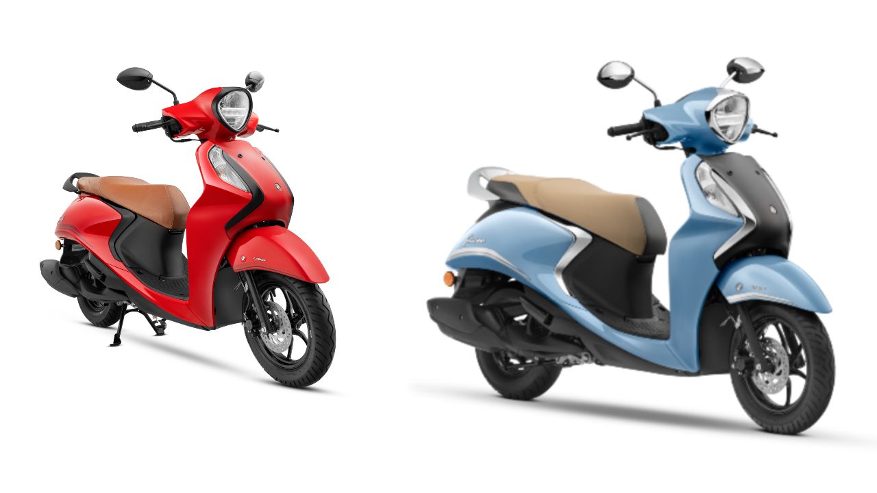 Yamaha Fascino 125 Hybrid Three Quarter Two Scooters