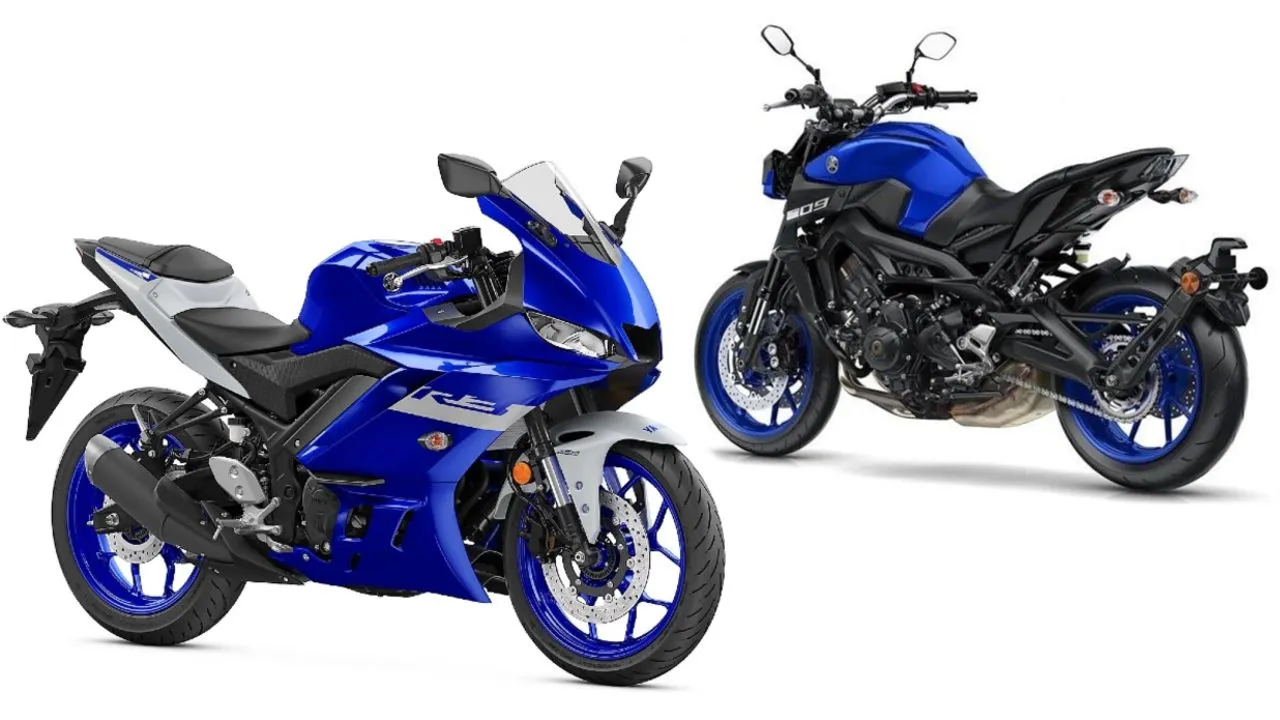 Yamaha YZF R3 And MT 09 Three Quarter Profile Yamaha YZF R3 And MT 09 Three Quarter Profile