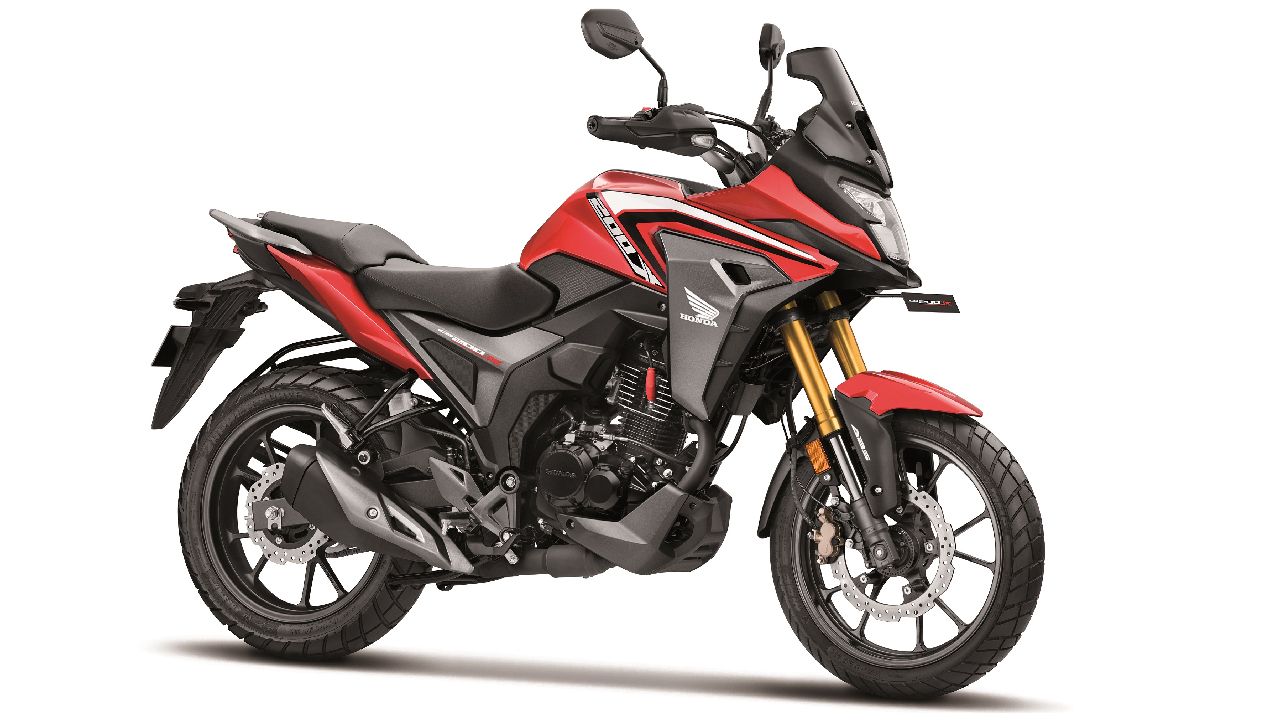 2021 Honda Cb200X Sports Red Three Quarter
