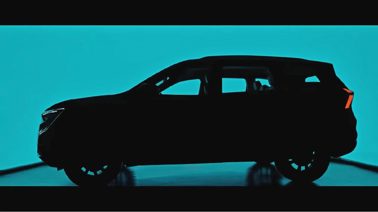 2021 Mahindra XUV700 Side Profile Silhoutte Static