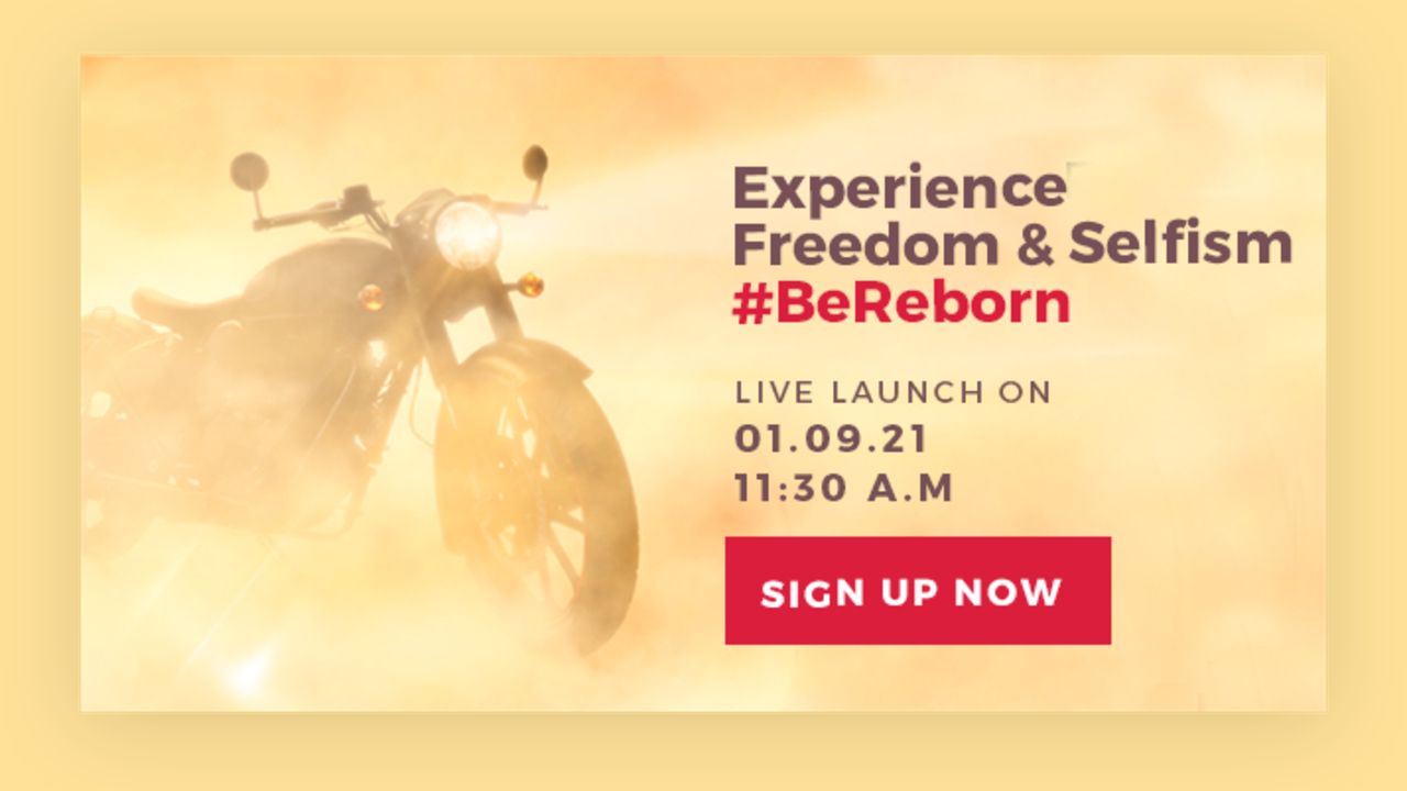 2021 Royal Enfield Classic 350 Teaser Image