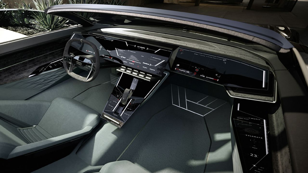 Audi Skysphere Concept Cockpit Wide View