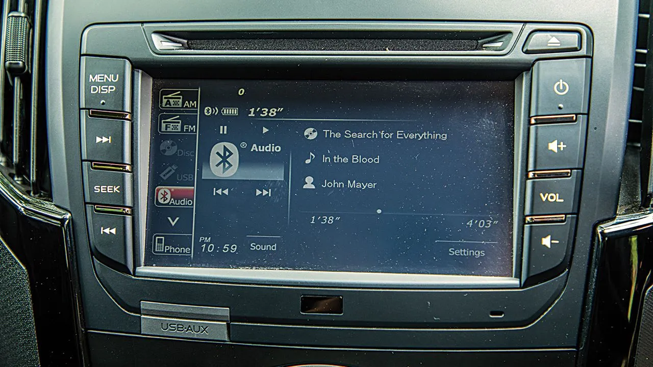 BS6 Isuzu D Max V Cross Infotainment Screen