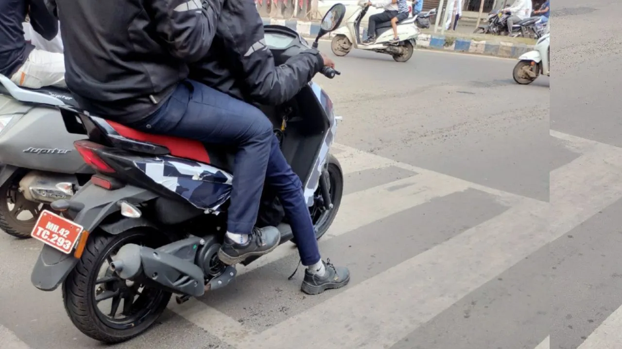 2022 Aprilia SR 160 Test Mule Rear Three Quarter Static