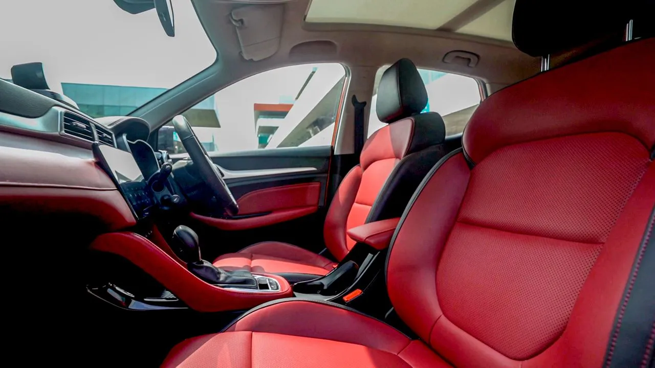 MG Astor Shoot Interior Seats