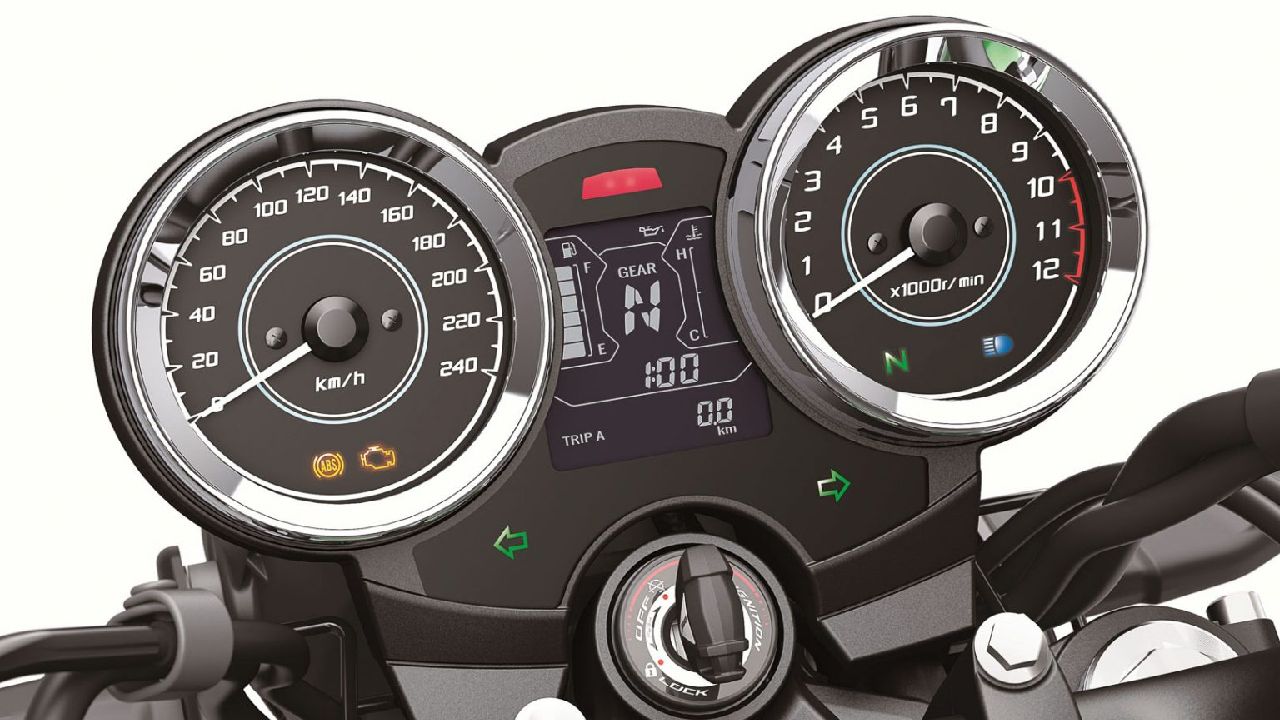 2021 Kawasaki Z650 RS Instrument Cluster Detail