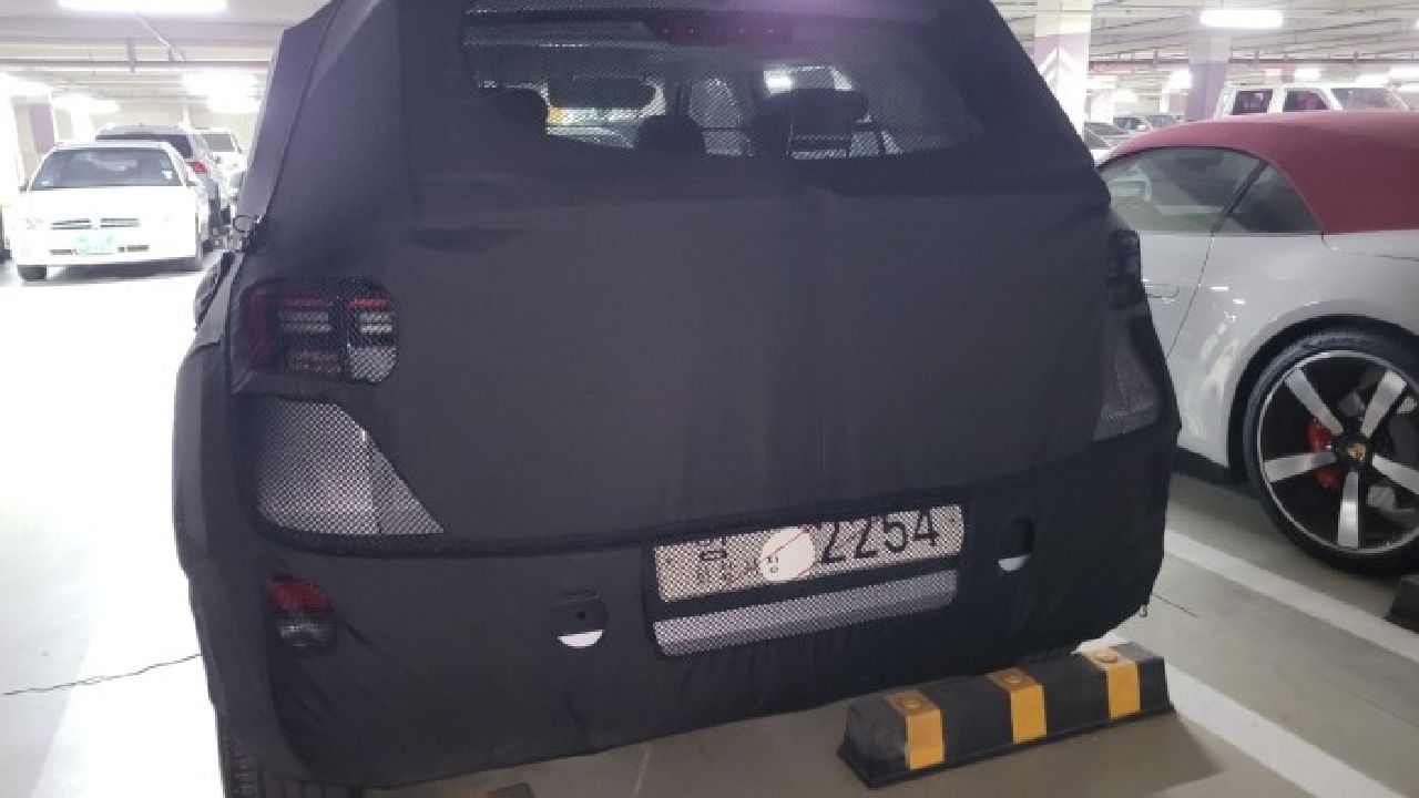 2022 Hyundai Venue Test Mule Rear Shot Static