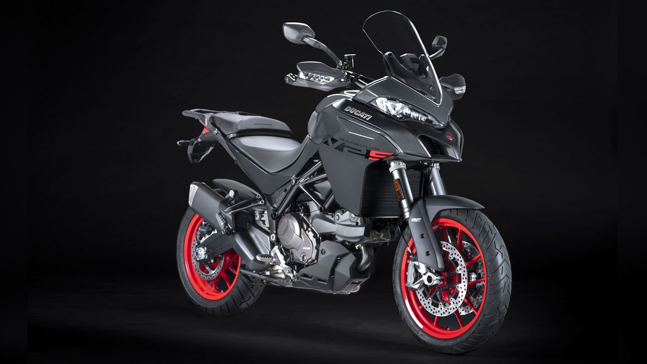 Ducati Multistrada V2 Studio Shot Front Static Grey
