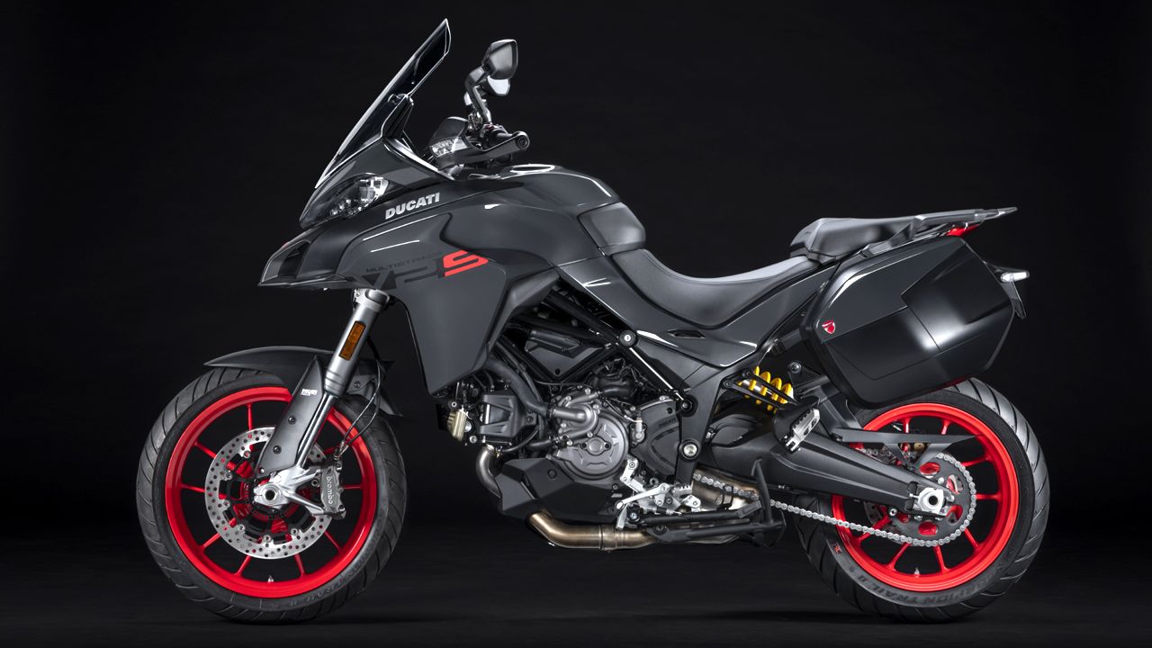 Ducati Multistrada V2 Studio Shot Side Static Grey